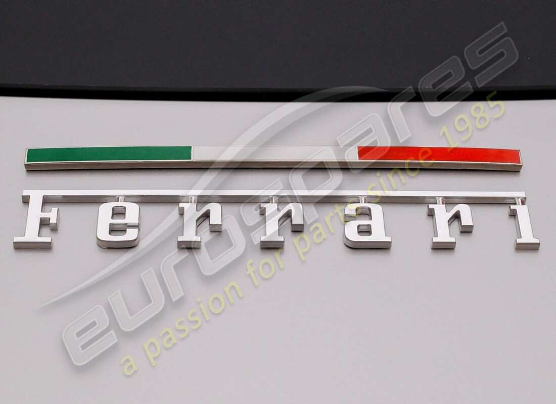 neu ferrari metallic flag logo badge, italienische flagge 20cm x 0.9cm. teilenummer 988640 (1)