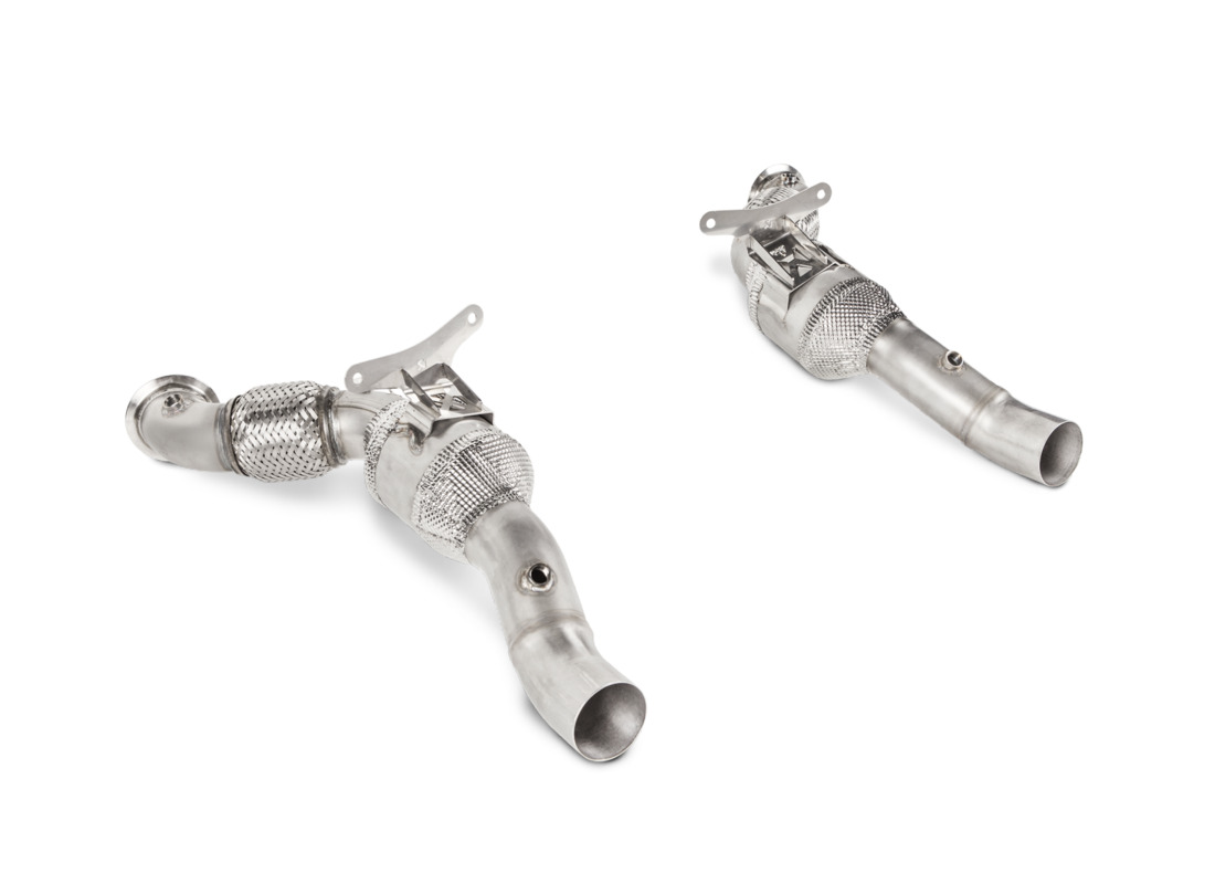 neu akrapovic ferrari 488 gtb / 488 spider | verbindungsrohrsatz mit kat (ss). teilenummer lfess1 (1)