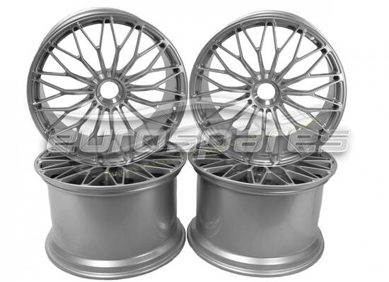 neu lamborghini sv zentralverschluss-felgensatz (glänzendes silber) teilenummer 470601009