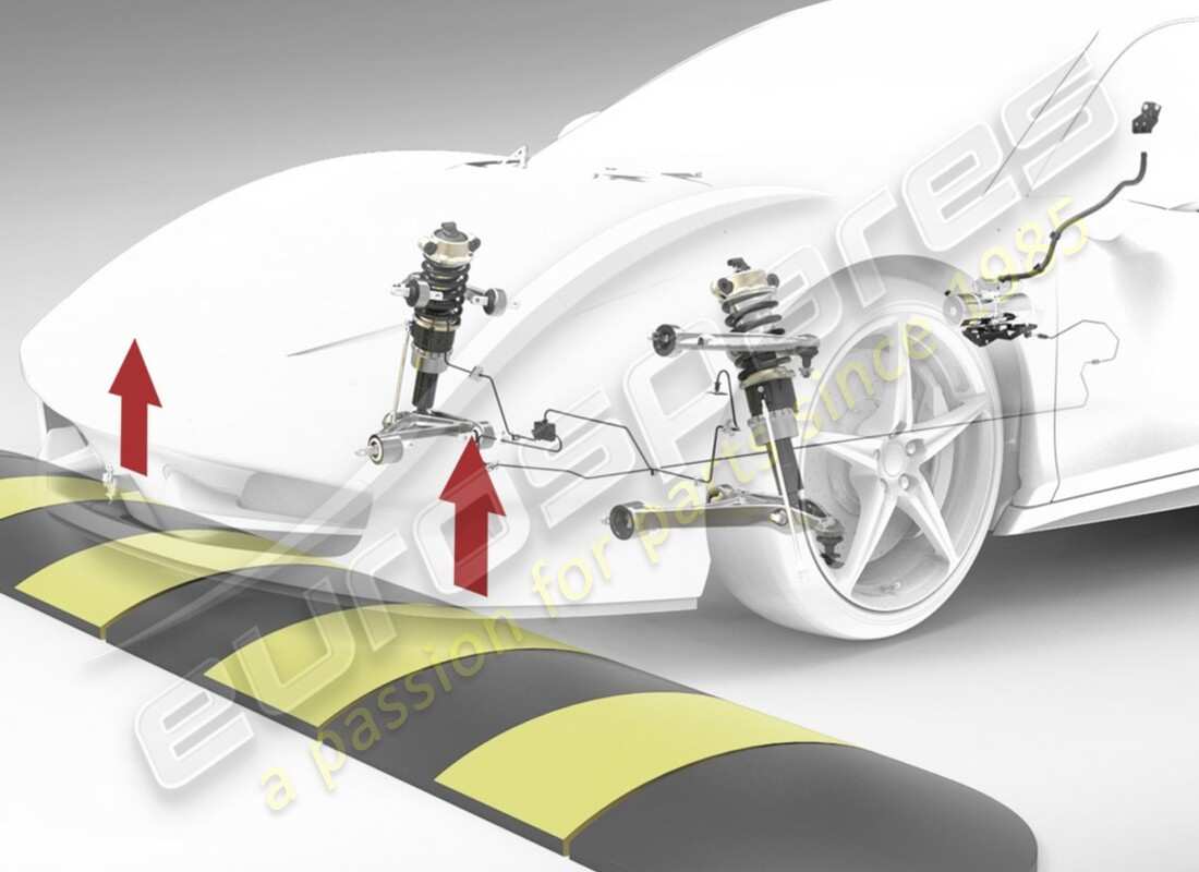 neu ferrari höherlegungssatz für vordere aufhängung, rhd teilenummer 70002774 (1)