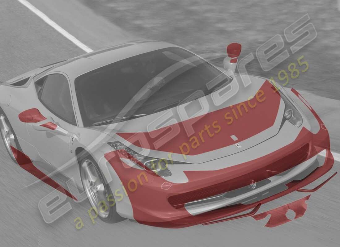 neue ferrari steinschlagschutzfolie komplett. teilenummer 70001826 (1)