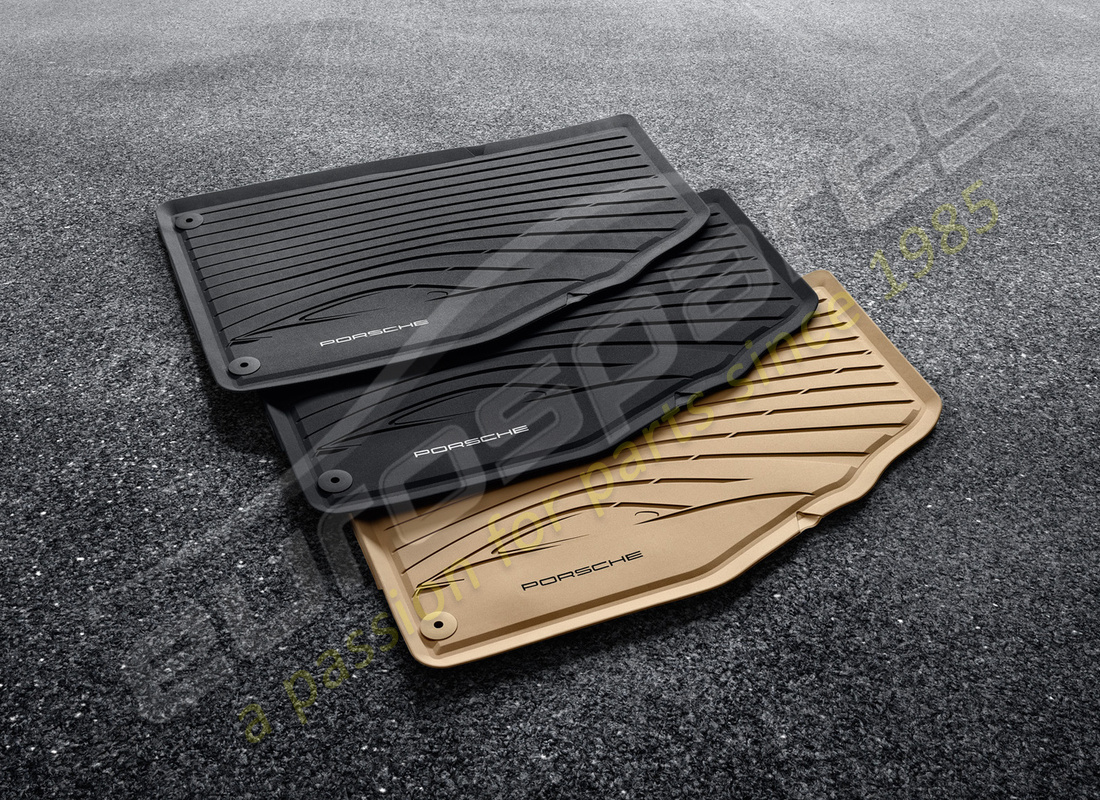 neu porsche allwetter fussmatten (schwarz). teilenummer 981044800441e0 (1)