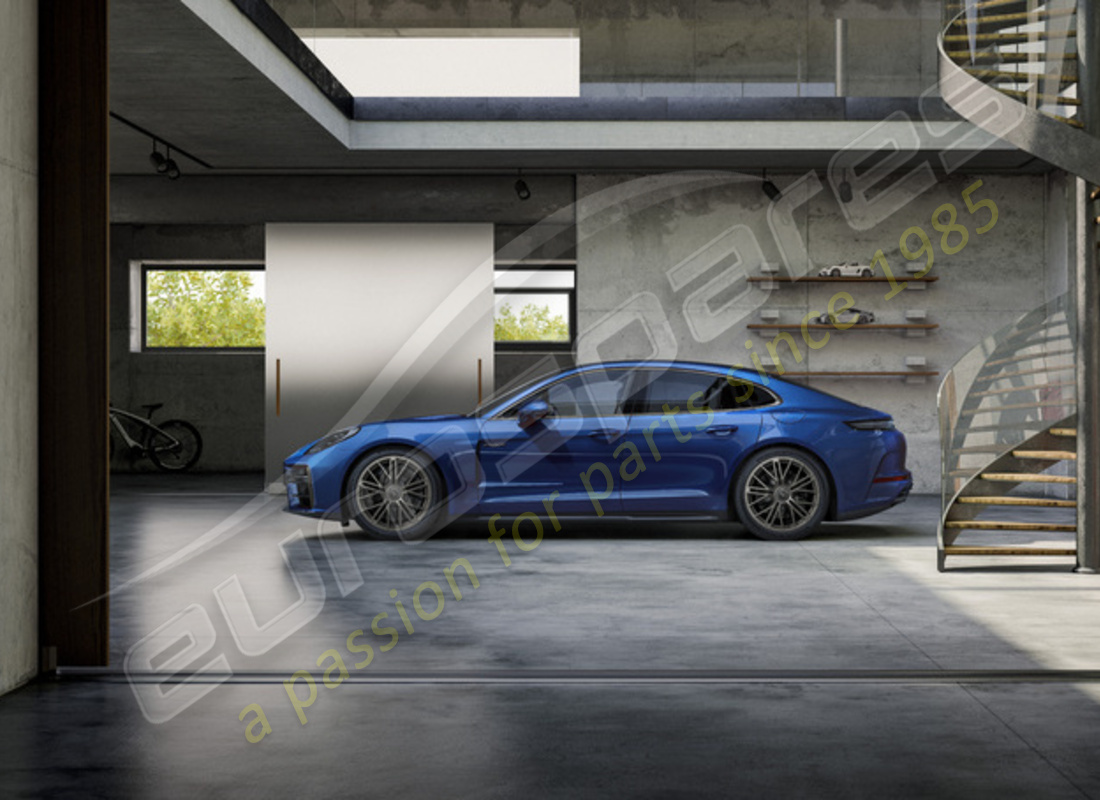 neu porsche 21-inch turbo s sommerradsatz, mit zentralverschluss - lackiert in turbonite. teilenummer 976044660q (2)