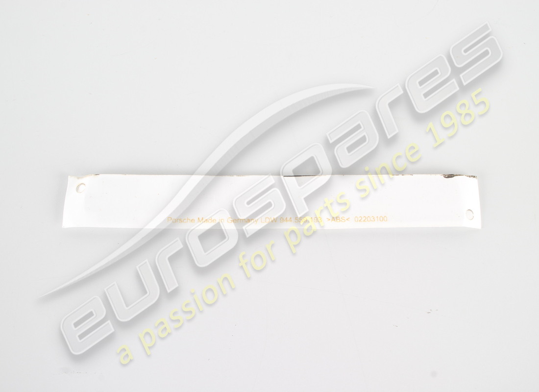 neue porsche inschrift - silber - d >>- mj 1989. teilenummer 94455919301 (2)