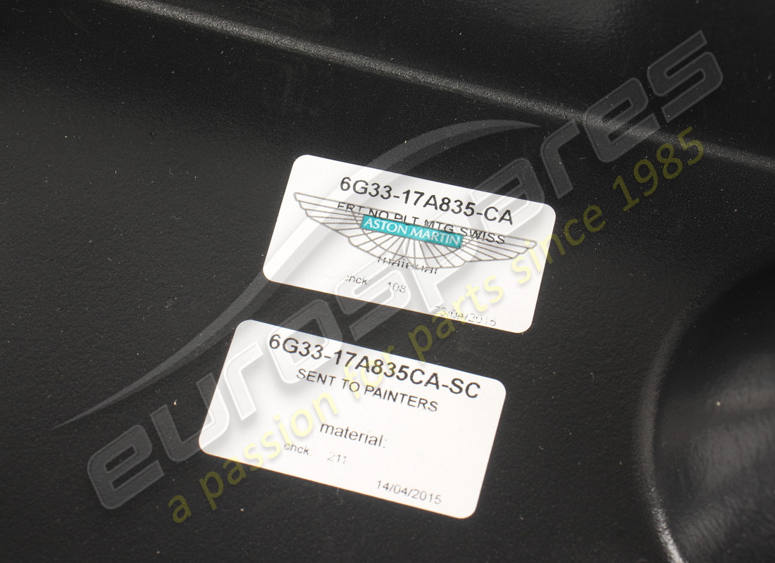 neu aston martin sockel, nummernschildhalter vorne. teilenummer 6g3317a835ca (3)