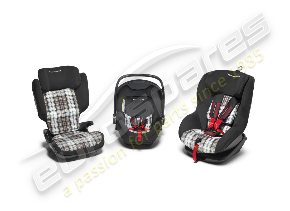 neuer porsche schottenkaro-bezug für juniorsitz. teilenummer 971044068d (2)