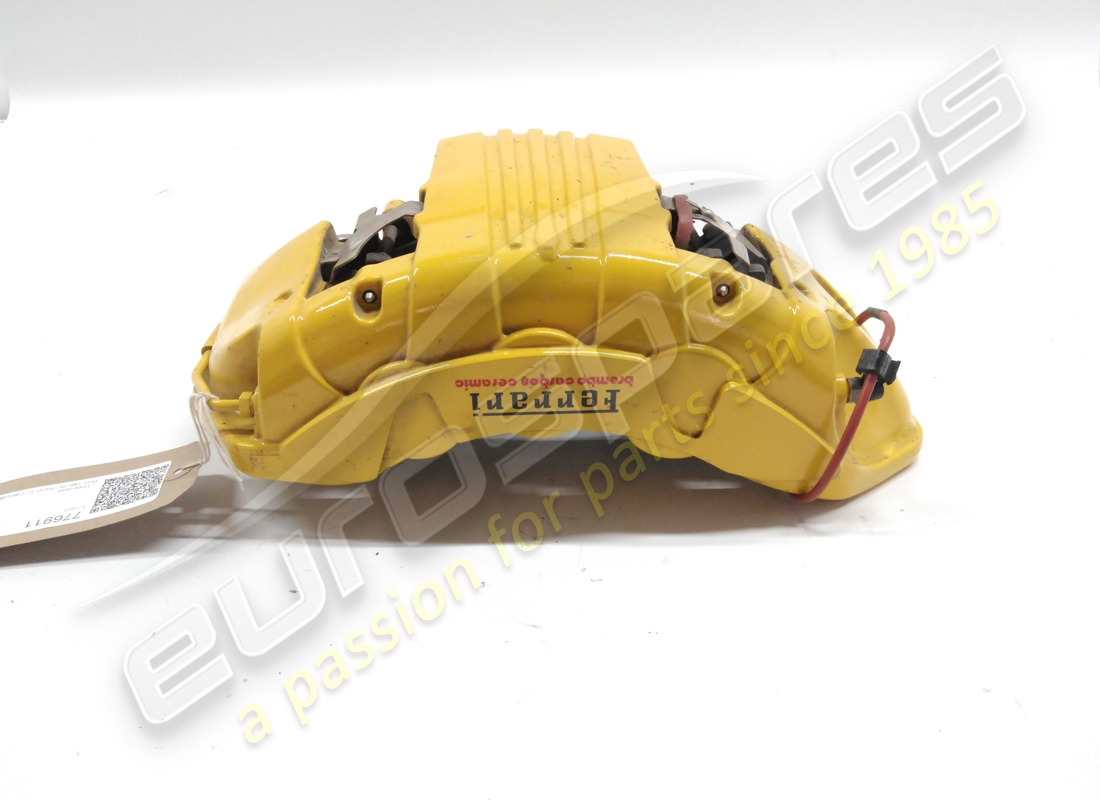 GEBRAUCHT Ferrari BREMSSATTEL KOMPLETT CARBON KERAMIK ANT.DX GIALL . TEILENUMMER 776911 (1)