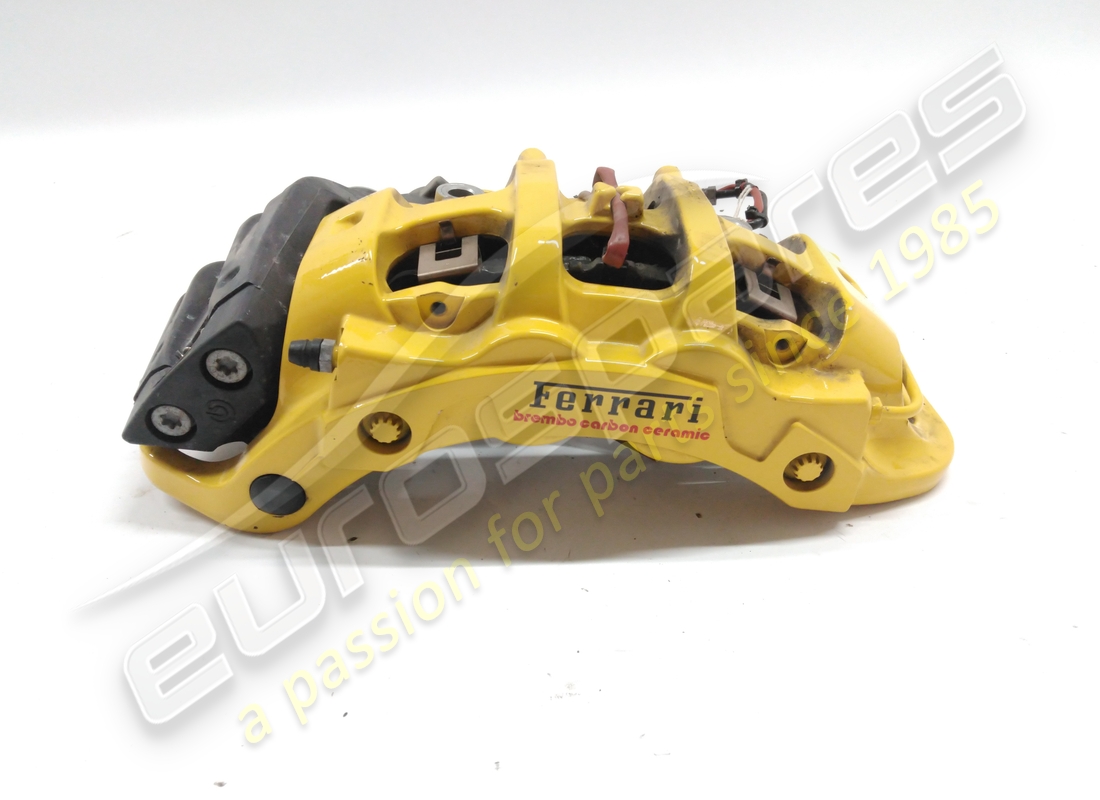 GEBRAUCHT Ferrari BREMSSATTEL KOMPLETT CARBON KERAMIK POST.DX GIAL . TEILENUMMER 776940 (1)