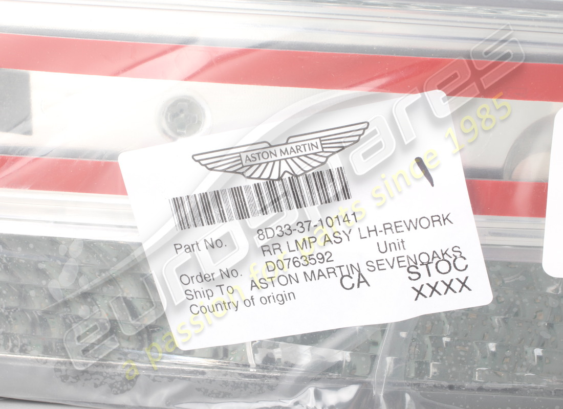 neues aston martin linkes rücklicht (le mans clear). teilenummer 8d333710141 (6)