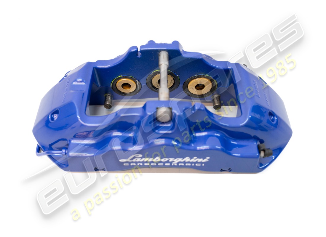 GEBRAUCHTER LAMBORGHINI PCCB VORDERBREMSSATTEL BLAU ADP. TEILENUMMER 4T0615106DJ (2) gebrauchter lamborghini pccb vorderbremssattel blau adp. teilenummer 4t0615106dj (2)