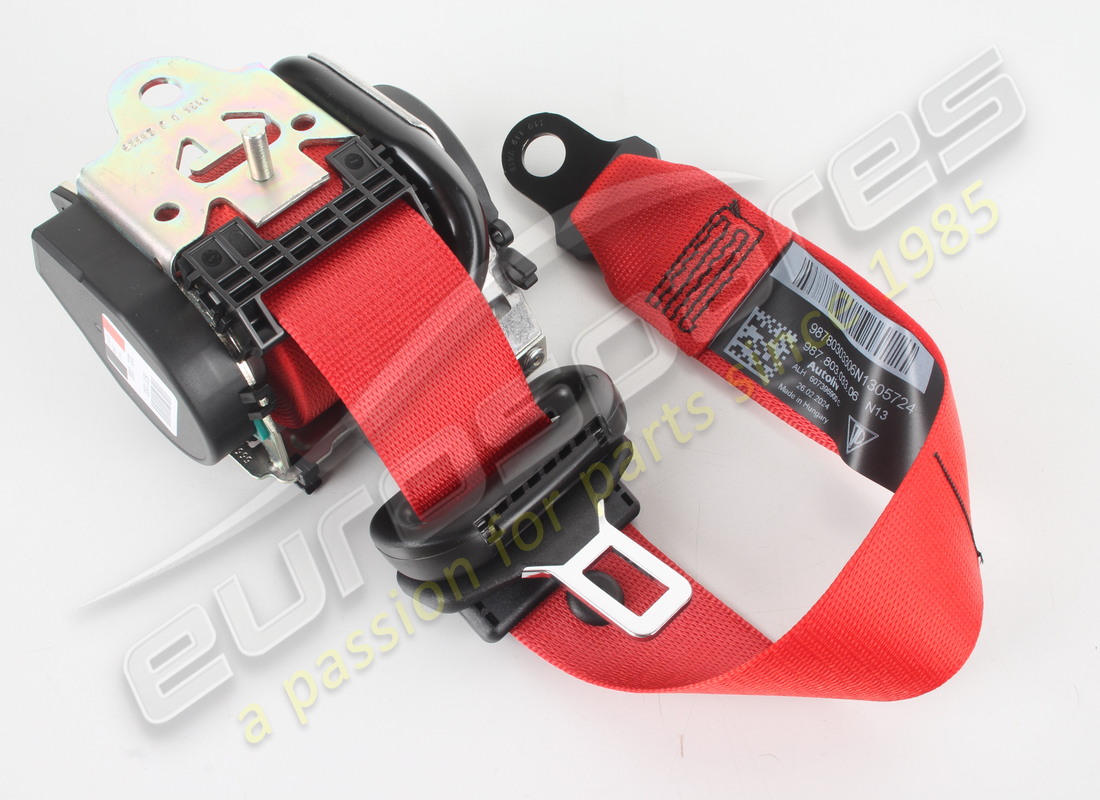 neu porsche drei-punkt-sicherheitsgurtschutz rot (pors. teilenummer 98780303306n13 (2)