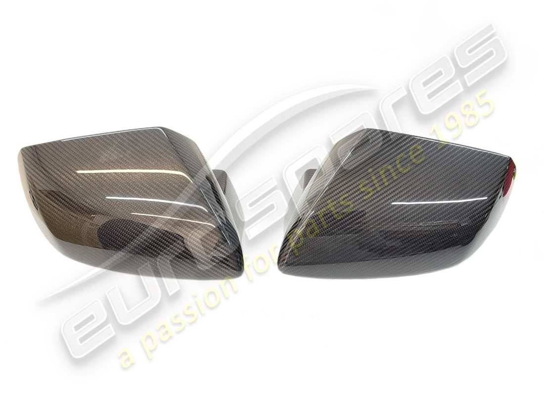 neues lamborghini glänzendes carbon-spiegelkappen-kit + schrauben. teilenummer 4t0898820j (2)