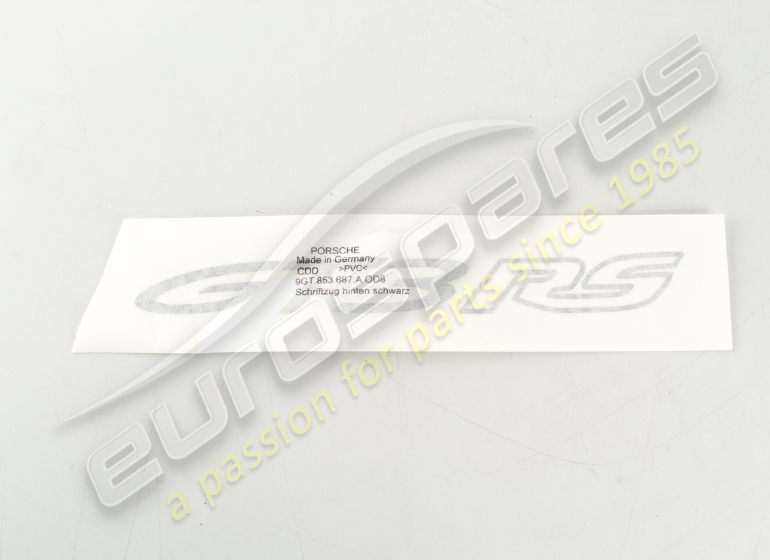 neu porsche schriftzug mattschwarz. teilenummer 9gt853687aod8 (1)