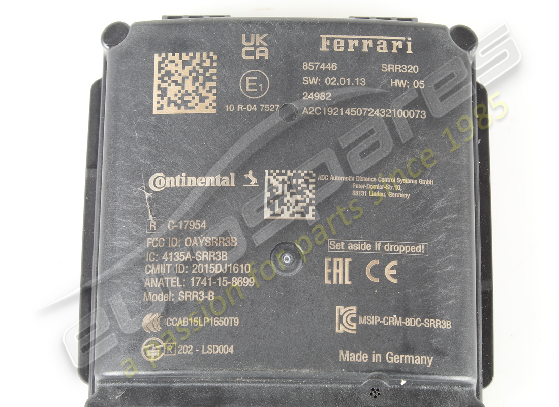 gebrauchtes ferrari heckradar. teilenummer 857446 (2)