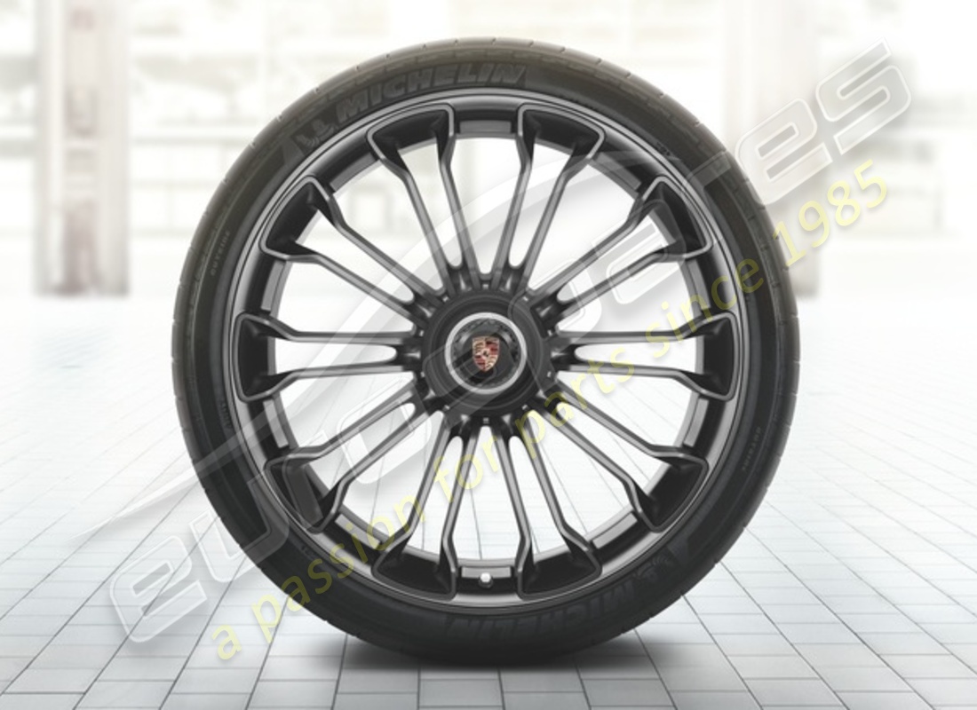neuer porsche 20/21 zoll sommerradsatz - lackiert in platinum (seidenmatt). teilenummer 91804460004 (1)
