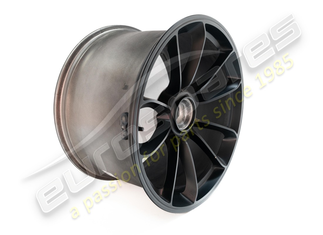 gebrauchte porsche leichtmetallfelge mit zentralverschluss mattschwarz. teilenummer 99136218982je1 (2)