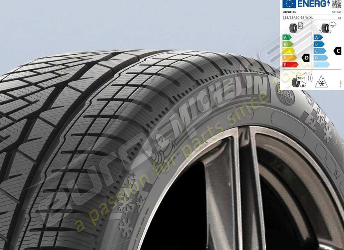 neu ferrari michelin vorderwinterreifen pilot alpin pa4, 235-35 r20 (92w). teilenummer 304003 (1)