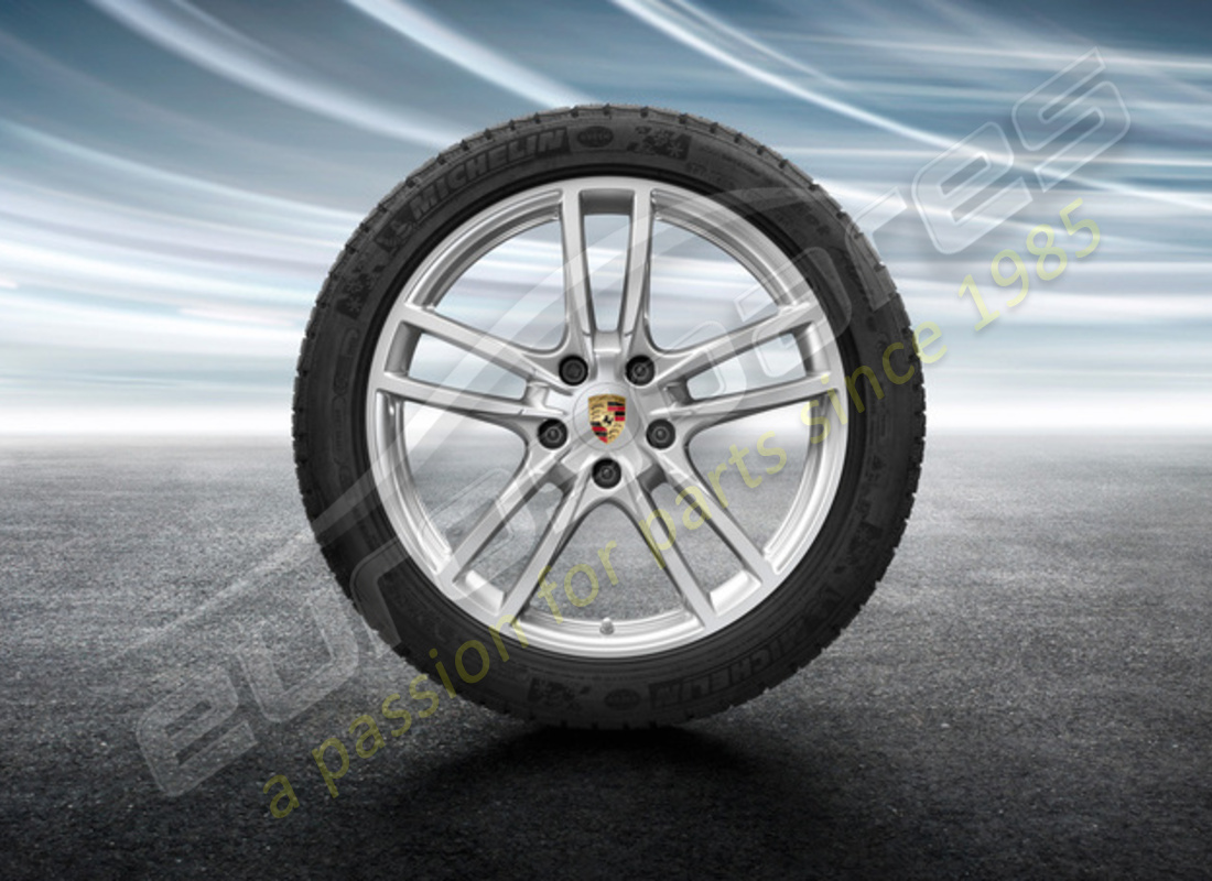 neuer porsche 20 zoll cayenne sport winterrad- und reifensatz. teilenummer 9y0044630c (1)