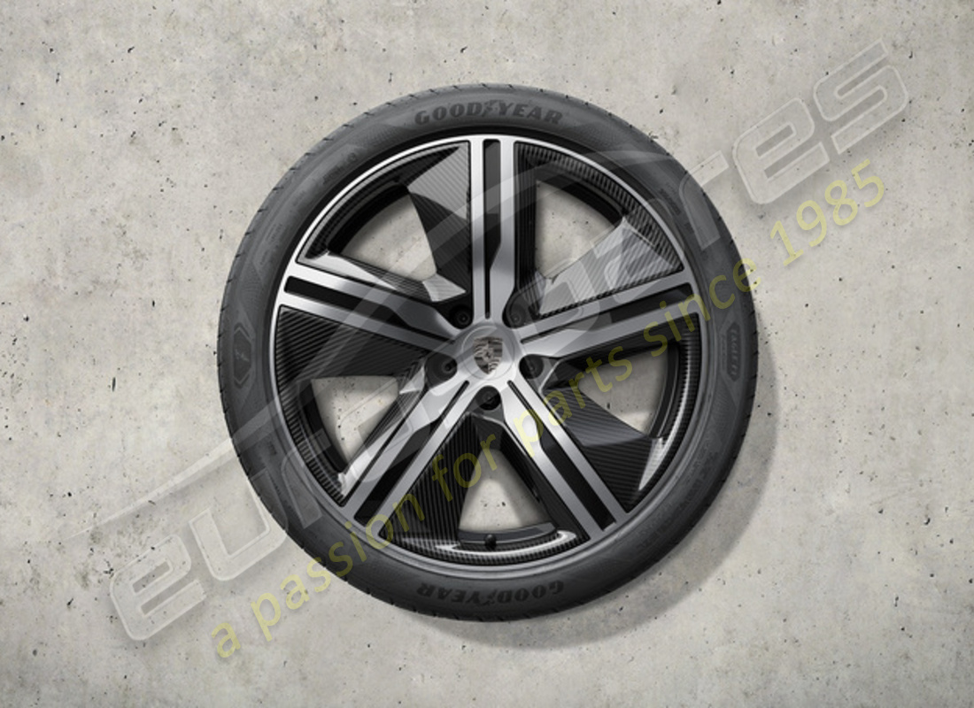 neu porsche 22 zoll exklusives design sommerradsatz - mit aeroblades carbon. teilenummer 95c044660q (1)