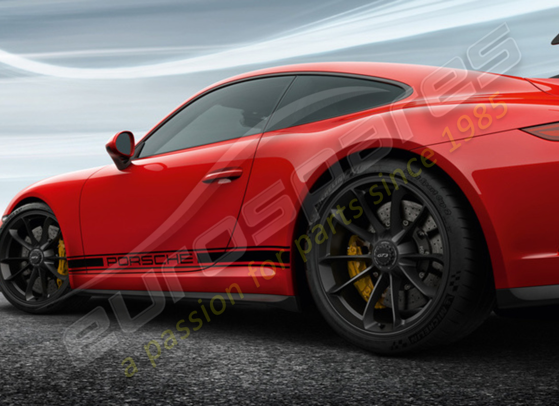 neu porsche 20-inch gt3 set aus räder - in schwarz (satinglänzend). teilenummer 99104460310 (1)