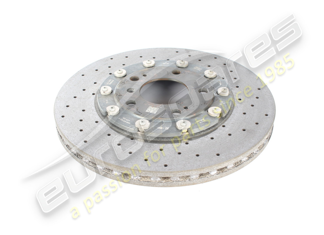gebrauchte lamborghini keramik-bremsscheibe (belüftet), 370 x 30. teilenummer 4m0615602h (2)