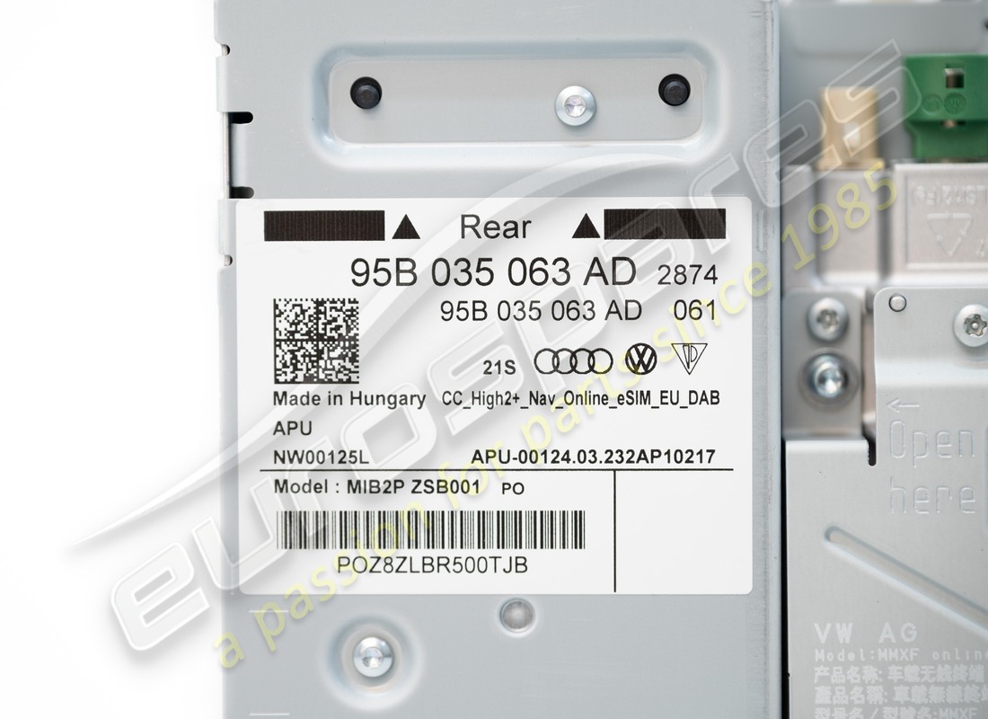 NEUER PORSCHE ZENTRALER COMPUTER. TEILENUMMER 95B035063EX (4) neuer porsche zentraler computer. teilenummer 95b035063ex (4)