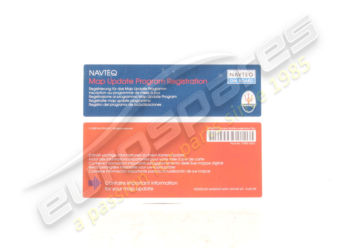 neues maserati maserati map europe update kit. teilenummer 920002338 (1)