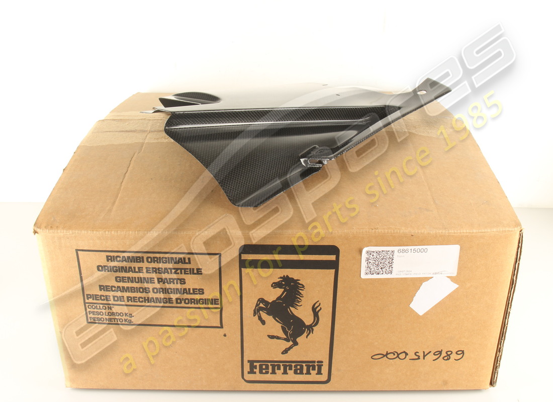 neu ferrari rechts hintere wand - carbonscheibe. teilenummer 68615000 (7)