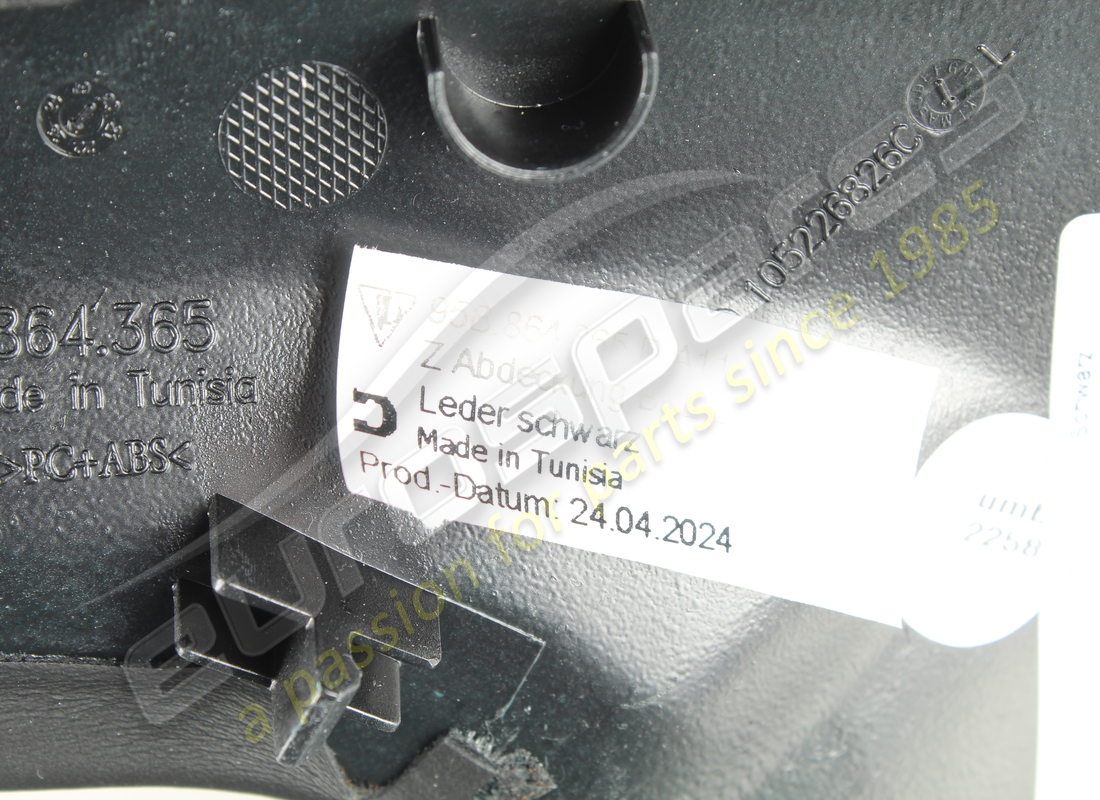 NEU PORSCHE ZIERLEISTE SCHWARZ. TEILENUMMER 95B864365DA11 (3) neu porsche zierleiste schwarz. teilenummer 95b864365da11 (3)
