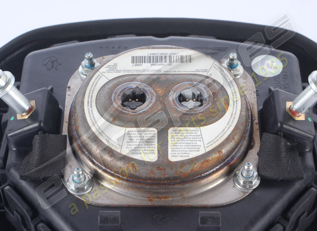 GEBRAUCHTES ASTON MARTIN MODUL, AIRBAG-BAUGRUPPE, GRÜNES EMBLEM / SILBERNER RING. TEILENUMMER 4G43042B85AA (6) gebrauchtes aston martin modul, airbag-baugruppe, grünes emblem / silberner ring. teilenummer 4g43042b85aa (6)