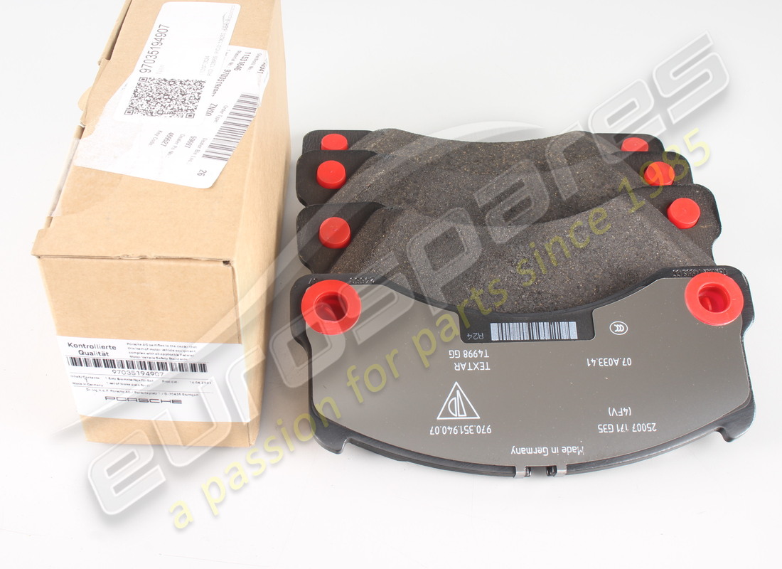 neu porsche 1 satz von bremsbelagsatz für scheibenbremse. teilenummer 97035194907 (4)