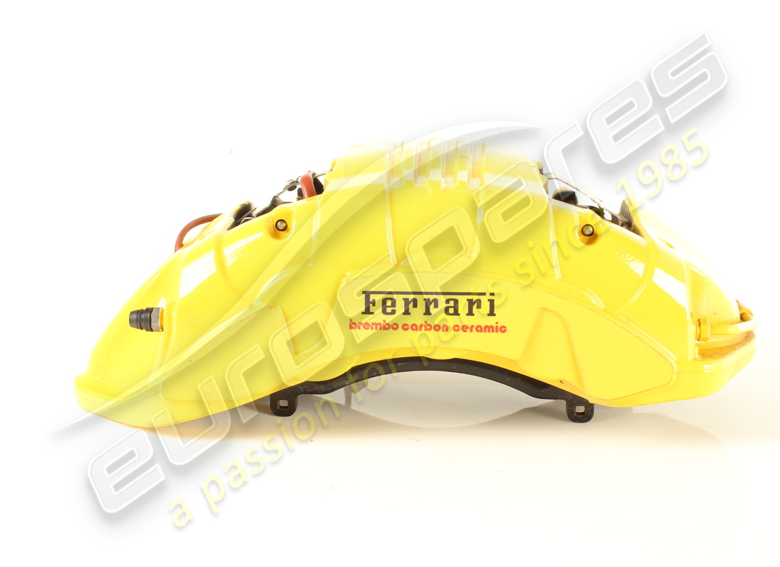 GEBRAUCHT Ferrari BREMSSATTEL KOMPLETT CARBON KERAMIK ANT.SX GIALL . TEILENUMMER 763533 (1)