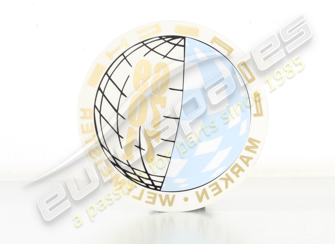 NEUER PORSCHE AUFKLEBER – MARKE WELTMEISTER – 69,70,71. TEILENUMMER 91170110302 (1) neuer porsche aufkleber – marke weltmeister – 69,70,71. teilenummer 91170110302 (1)