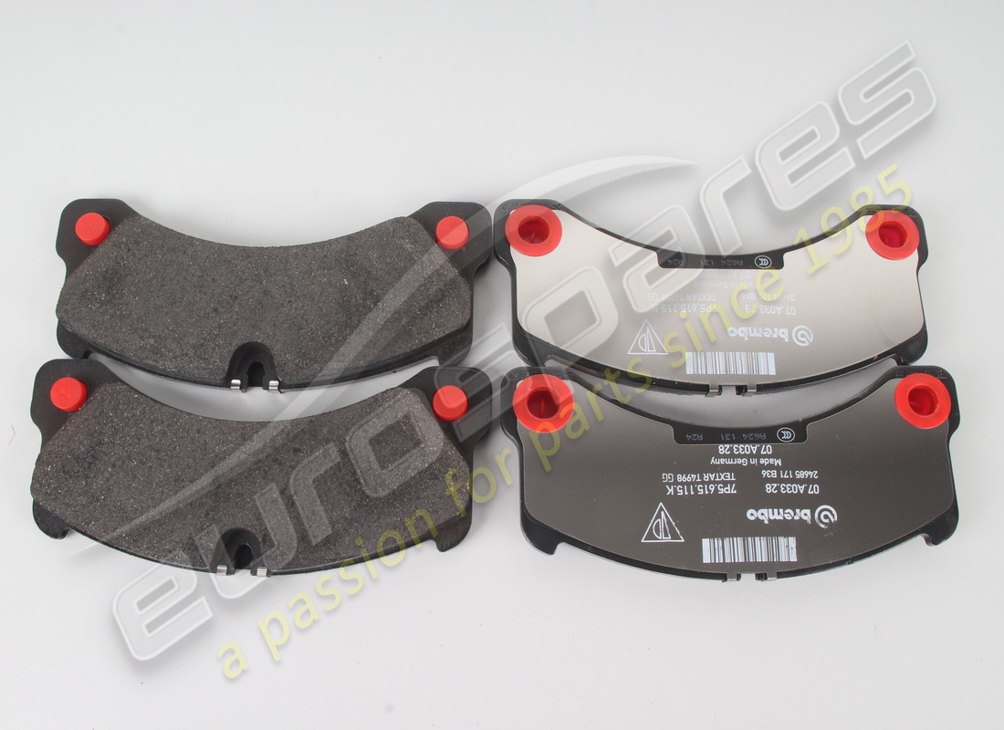 neu porsche 1 satz von bremsbelagsatz für bremsscheibe. teilenummer 958698151a (1)