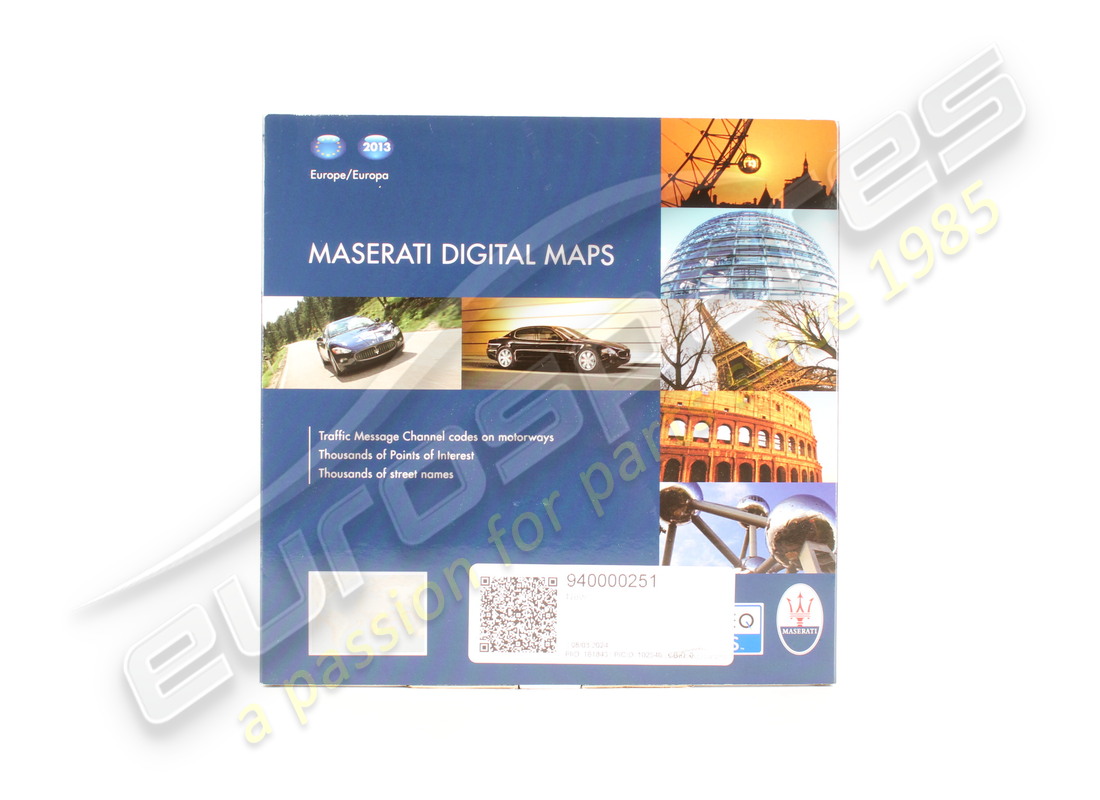neue maserati navigationskarte - europaversion. teilenummer 940000251 (1)