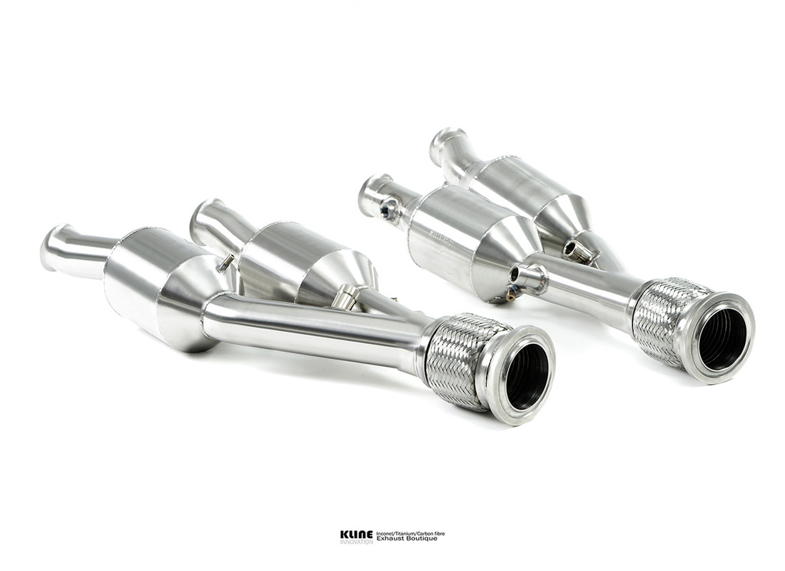 neu kline innovation lamborghini aventador 100cell kat-rohrsatz - inconel. teilenummer kllamav100csinc (1)