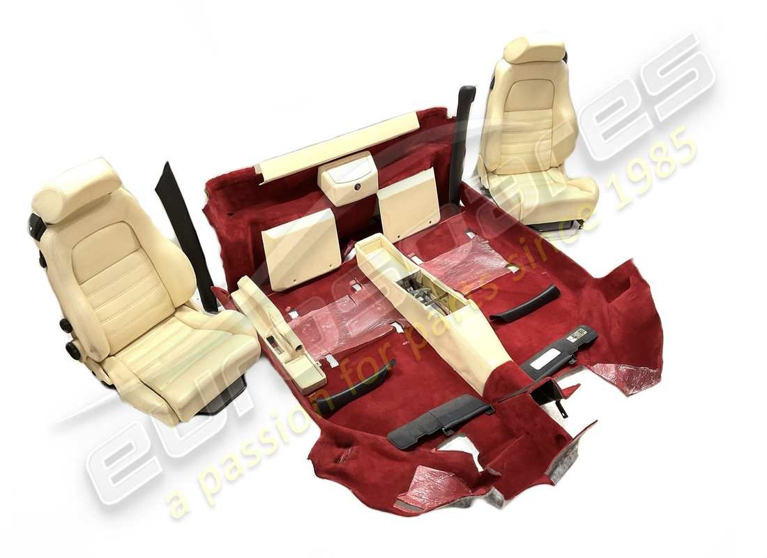 gebraucht eurospares 456 gt creme & schwarzes innenausstattung mit rotem teppich (gebraucht). teilenummer eap1394573 (3)