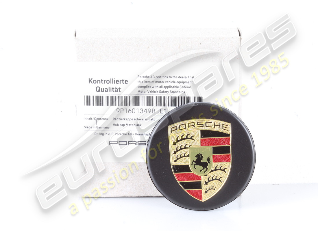 neu porsche radkappe matt schwarz. teilenummer 9p1601349bje1 (1)