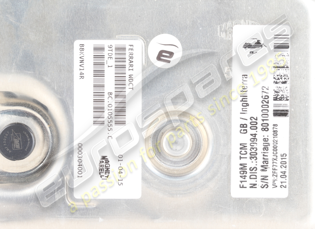 gebrauchtes ferrari dct-ecu. teilenummer 304001 (2)