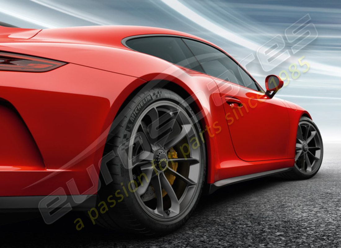 neu porsche 20-inch gt3 set aus räder - in platin (satinglanz). teilenummer 99104460311 (1)