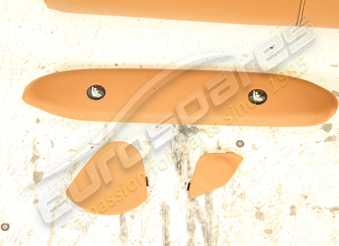 gebrauchtes eurospares komplettes sitzset vorne & hinten (cuioio-leder mit schwarzen nähten). teilenummer eap1566195 (22)