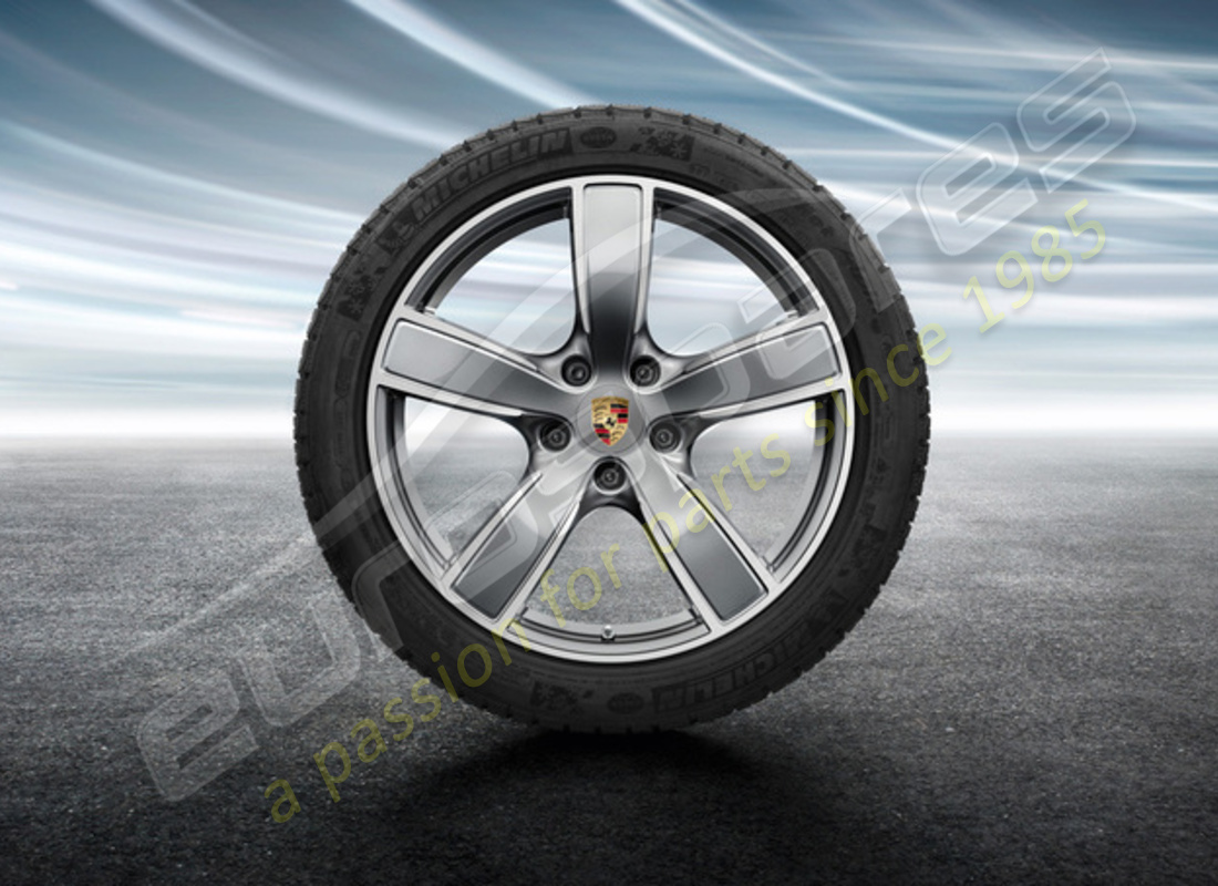 neuer porsche 20 zoll cayenne sport classic winterrad- und reifensatz. teilenummer 9y0044630d (1)