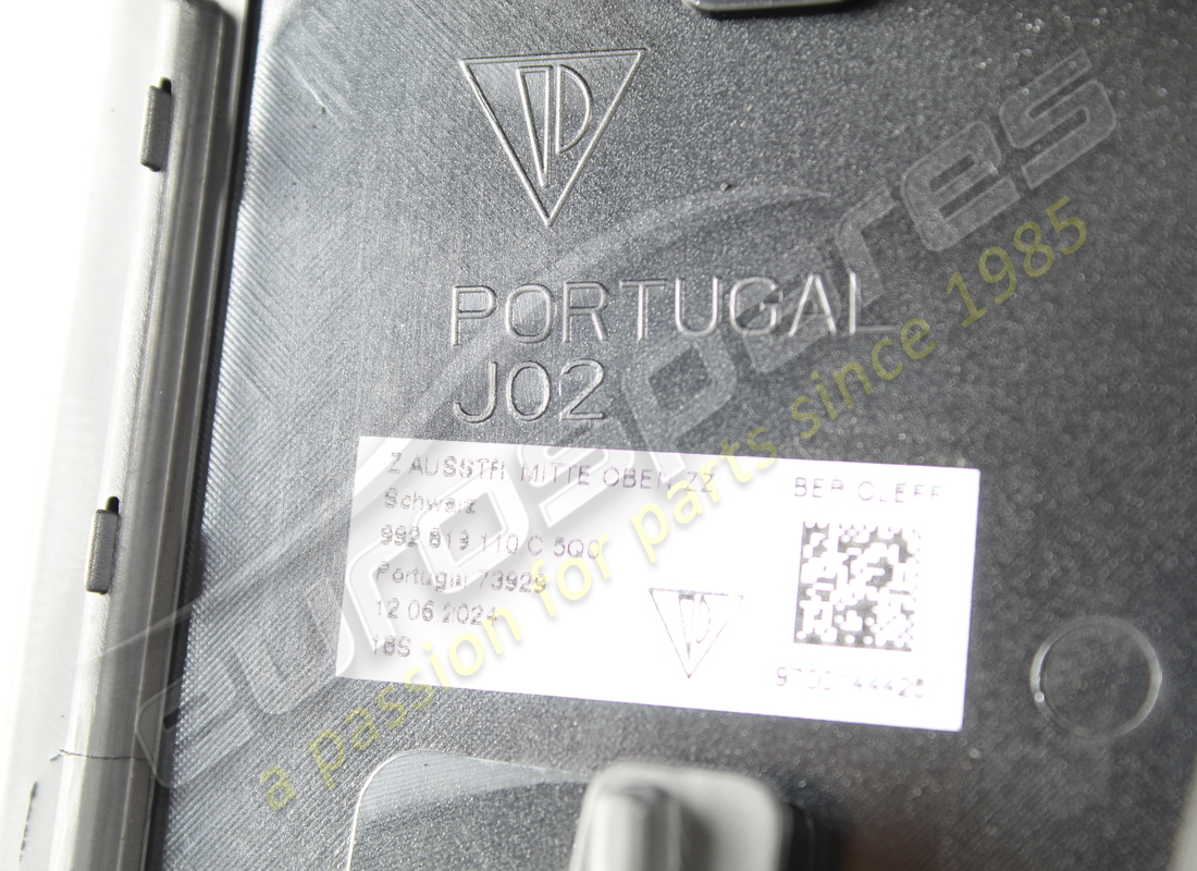 neue porsche bedienfeld mit lüftungsschluss schwarz. teilenummer 992819110c5q0 (5)