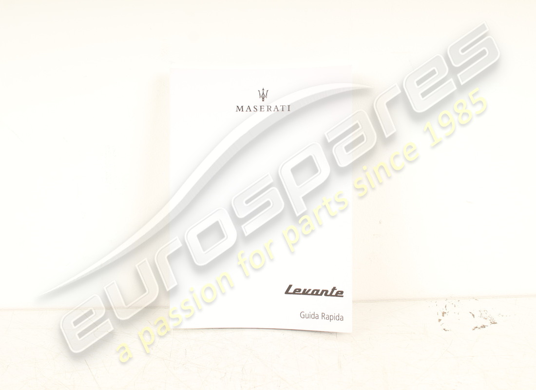 neues maserati auto kurzanleitung m161 ita. teilenummer 910041948 (1)