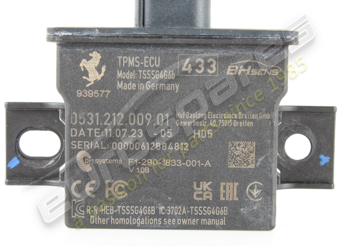 GEBRAUCHT FERRARI ECU/ANTENNE TPMS GEN.5 4. TEILENUMMER 939577 (2) gebraucht ferrari ecu/antenne tpms gen.5 4. teilenummer 939577 (2)