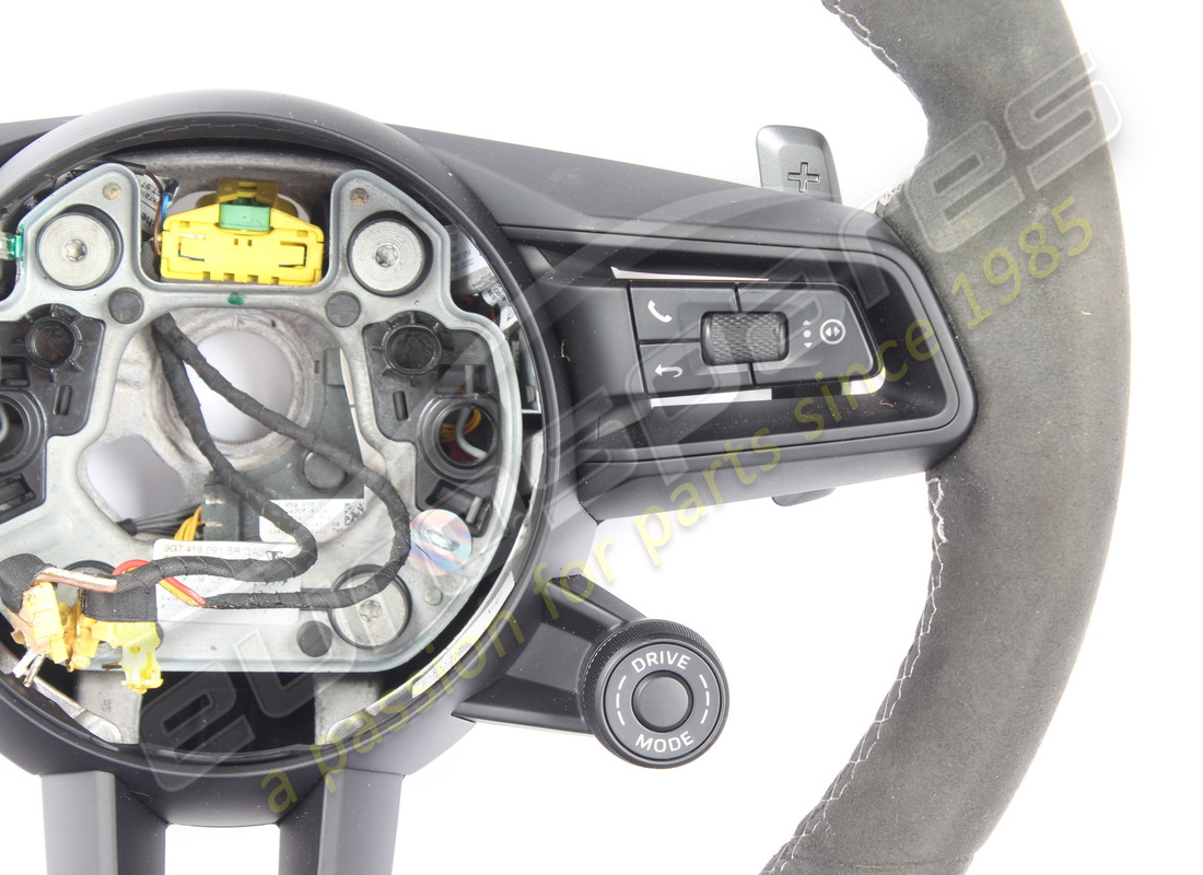 gebraucht porsche multifunktionslenkrad schwarz/silber. teilenummer 9gt419091brqa0 (2)