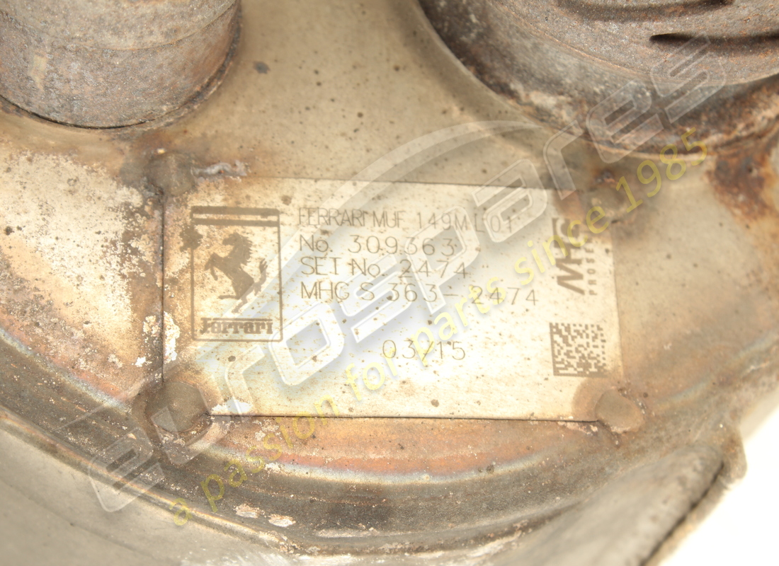 gebrauchter ferrari schalldämpfer hinten links. teilenummer 309363 (5)