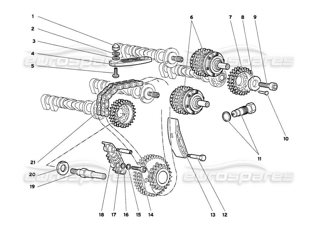 lamborghini diablo 6.0 (2001) teilediagramm des steuersystems