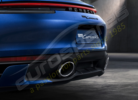 neu porsche sportauspuffanlage (silber) teilenummer 992044210