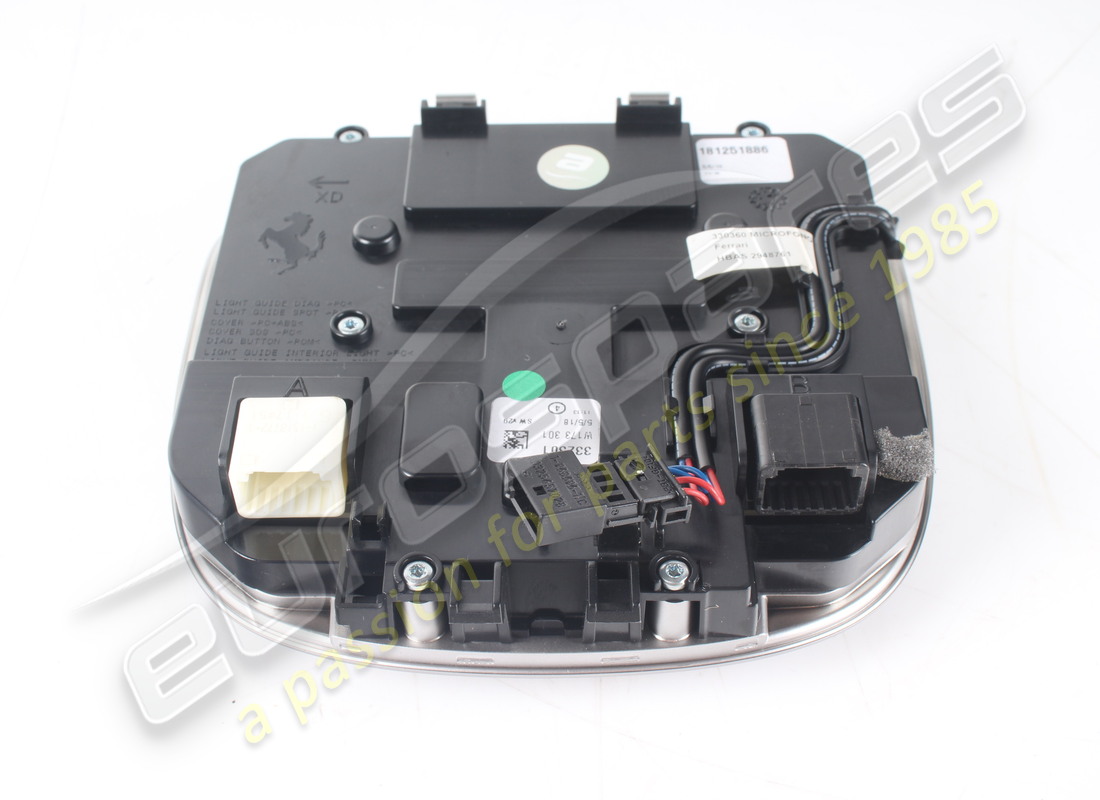 GEBRAUCHTE FERRARI ZENTRALE DECKENLEUCHTENEINHEIT. TEILENUMMER 332301 (6) gebrauchte ferrari zentrale deckenleuchteneinheit. teilenummer 332301 (6)